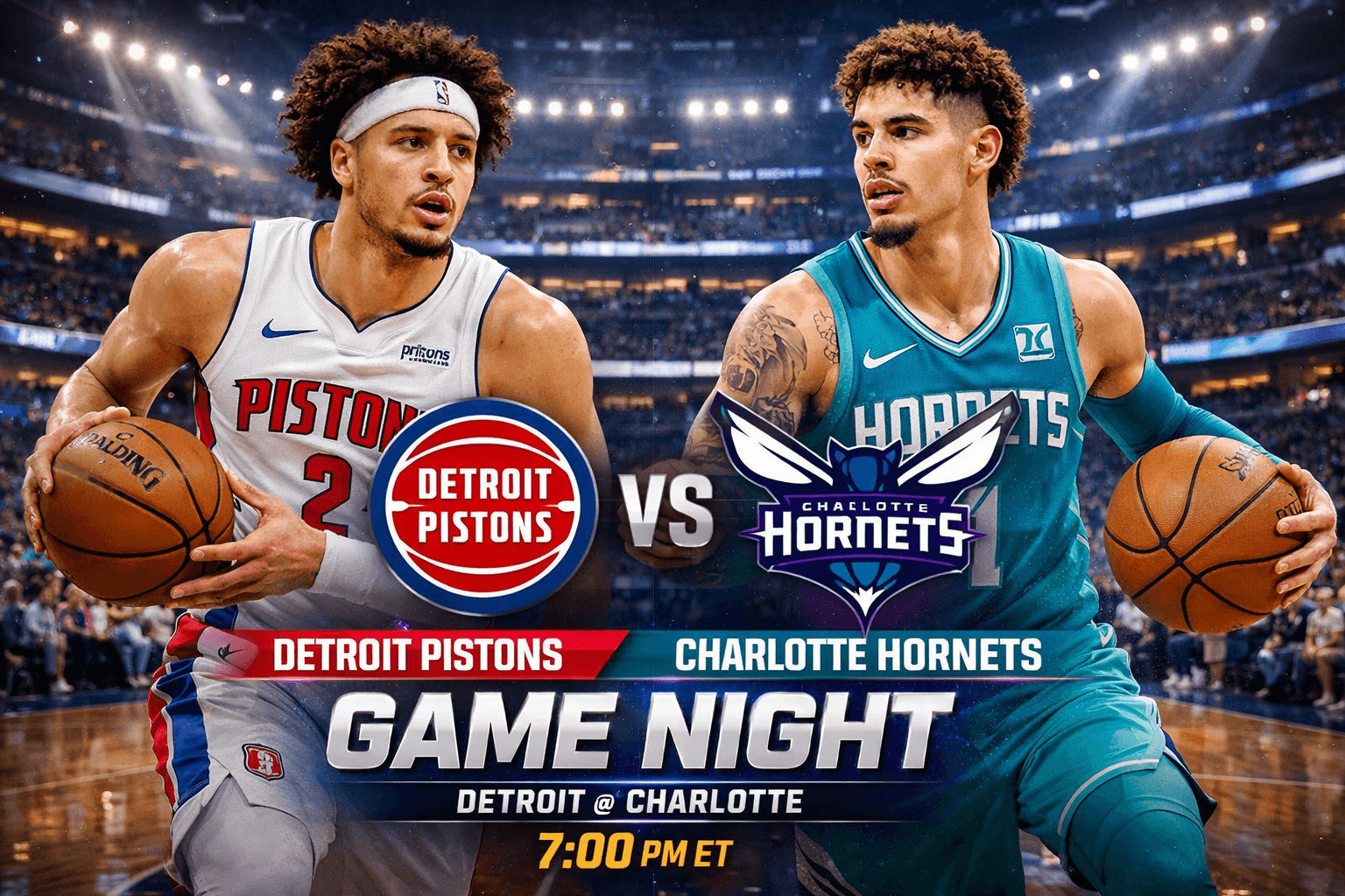 Pistons @ Hornets: Follow the Points